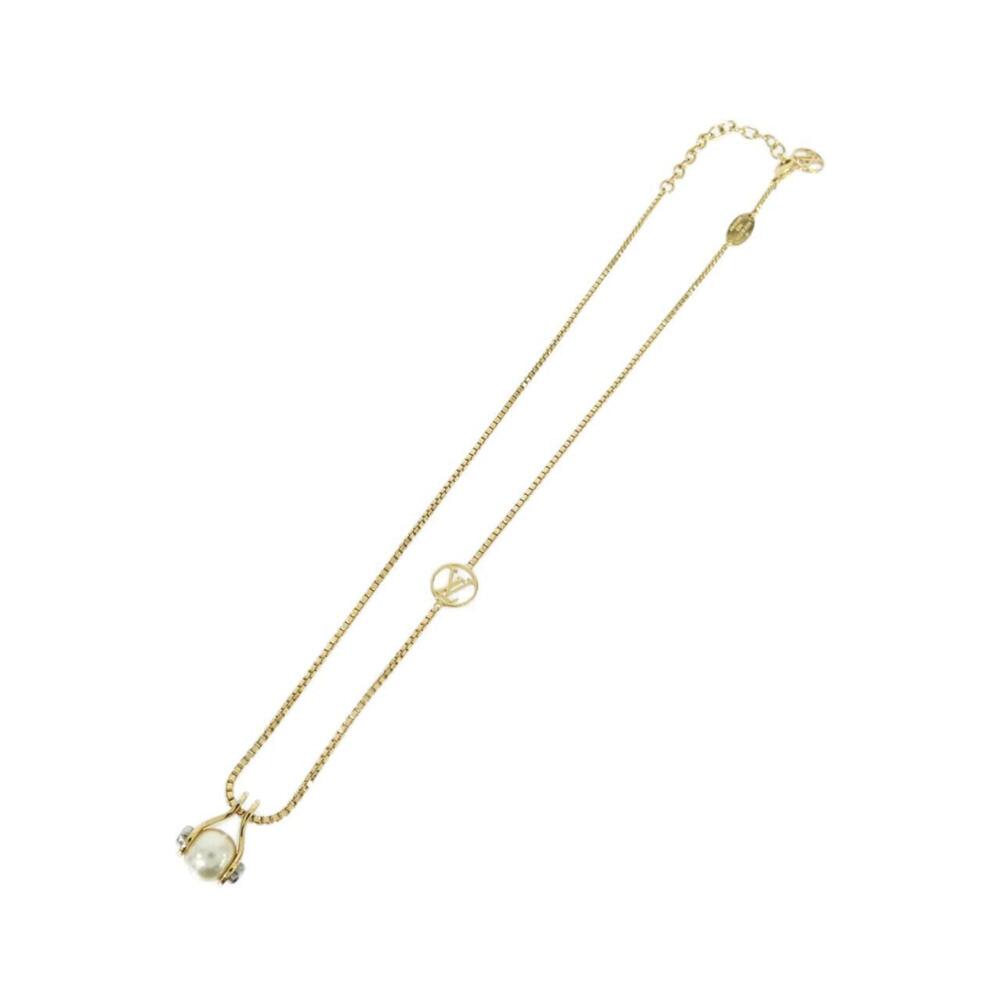 LOUIS VUITTON Gold Pearl Necklace - Picture 2 of 4
